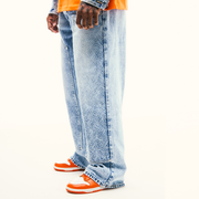 Embossed Denim Jeans