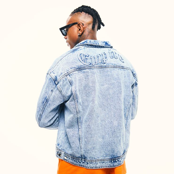 Embossed Demin Jacket
