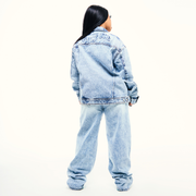 Embossed Demin Jacket